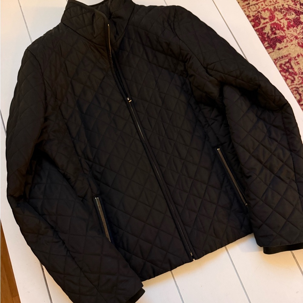 J. Crew Women's Quilted Black Puffer Jacket